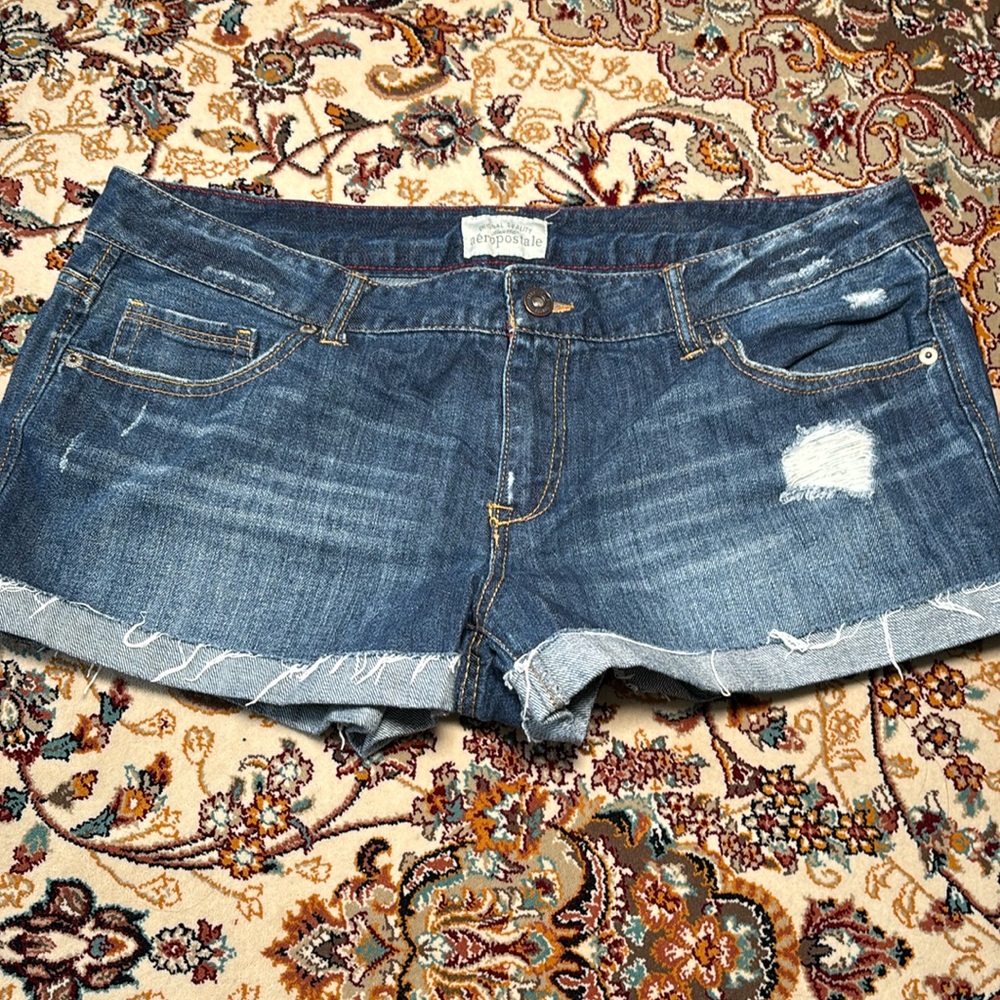 Aeropostale Aero shorts Woman Cut Off  13/14 Blue